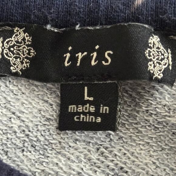 Iris‎ Charleston Floral Graphic Sweatshirt Large - Picture 5 of 7